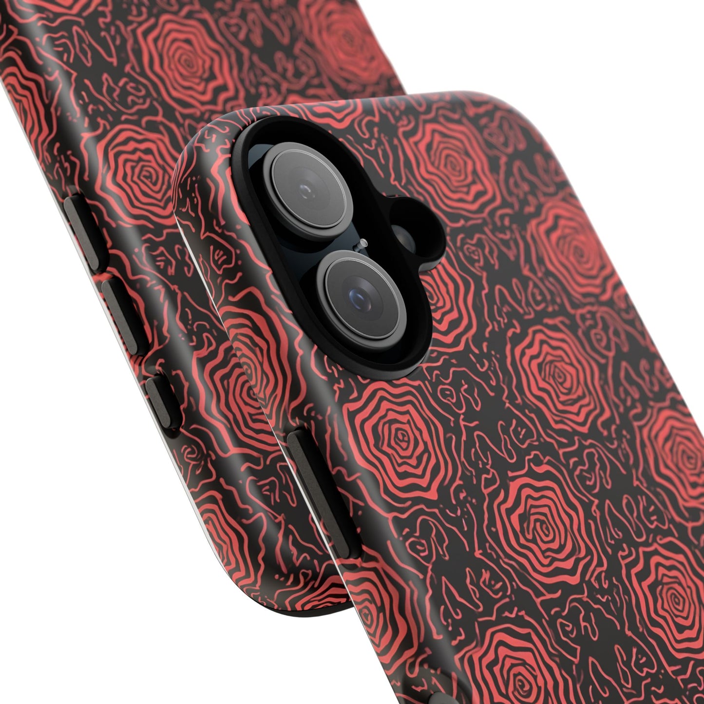 Red roses abstract geometric seamless pattern design