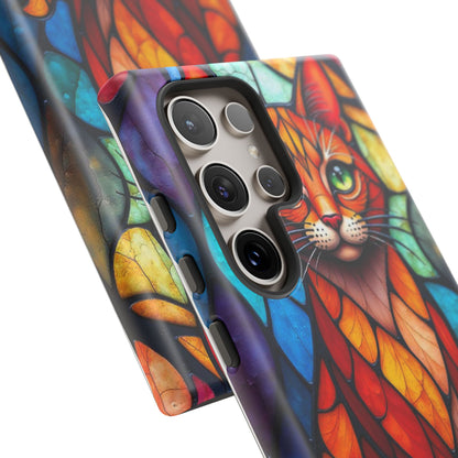 Geometric Cat: Colorful Abstract Portrait