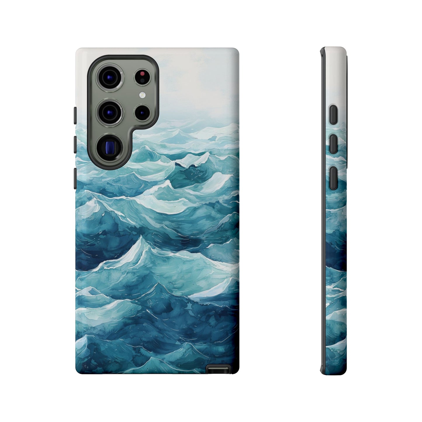 Aqua Drift Watercolor Phone Case for iPhone, google Pixel & Samsung