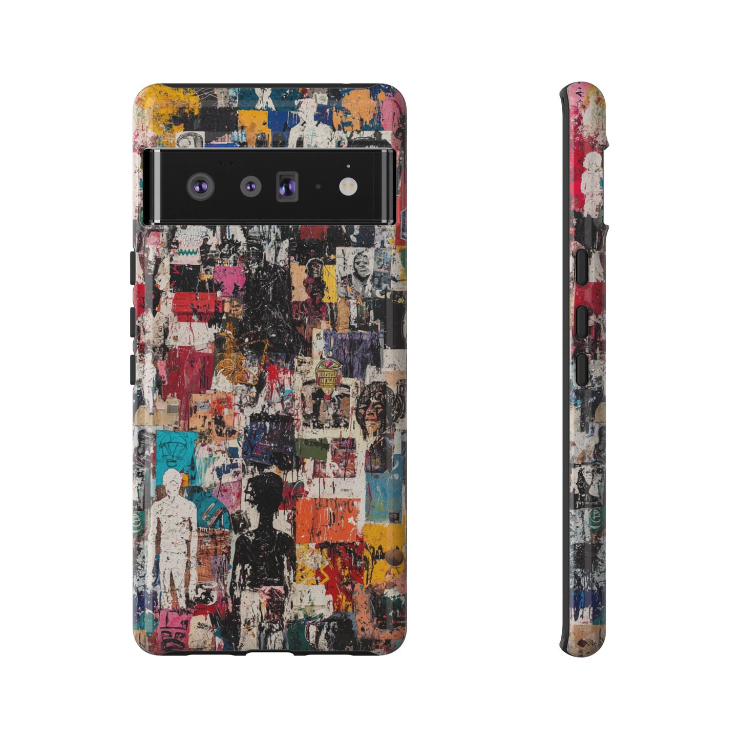 Graffiti Phone Case – Basquiat Street Art Design - iPhone, Samsung & Google Pixel Cover - Artistic Painting Case,  Art Lover Gift