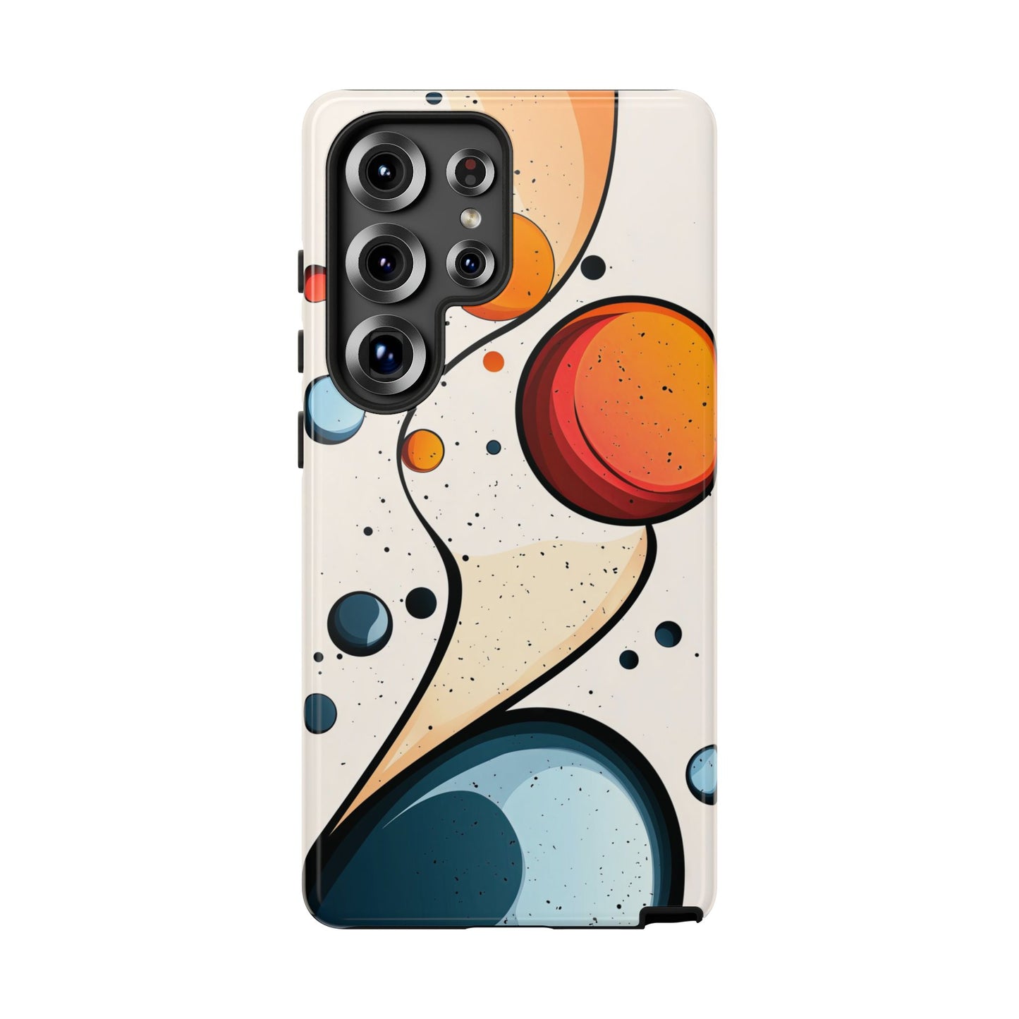 Solar Drift – Abstract Orbital Phone Case for iPhone, Samsung & Pixel