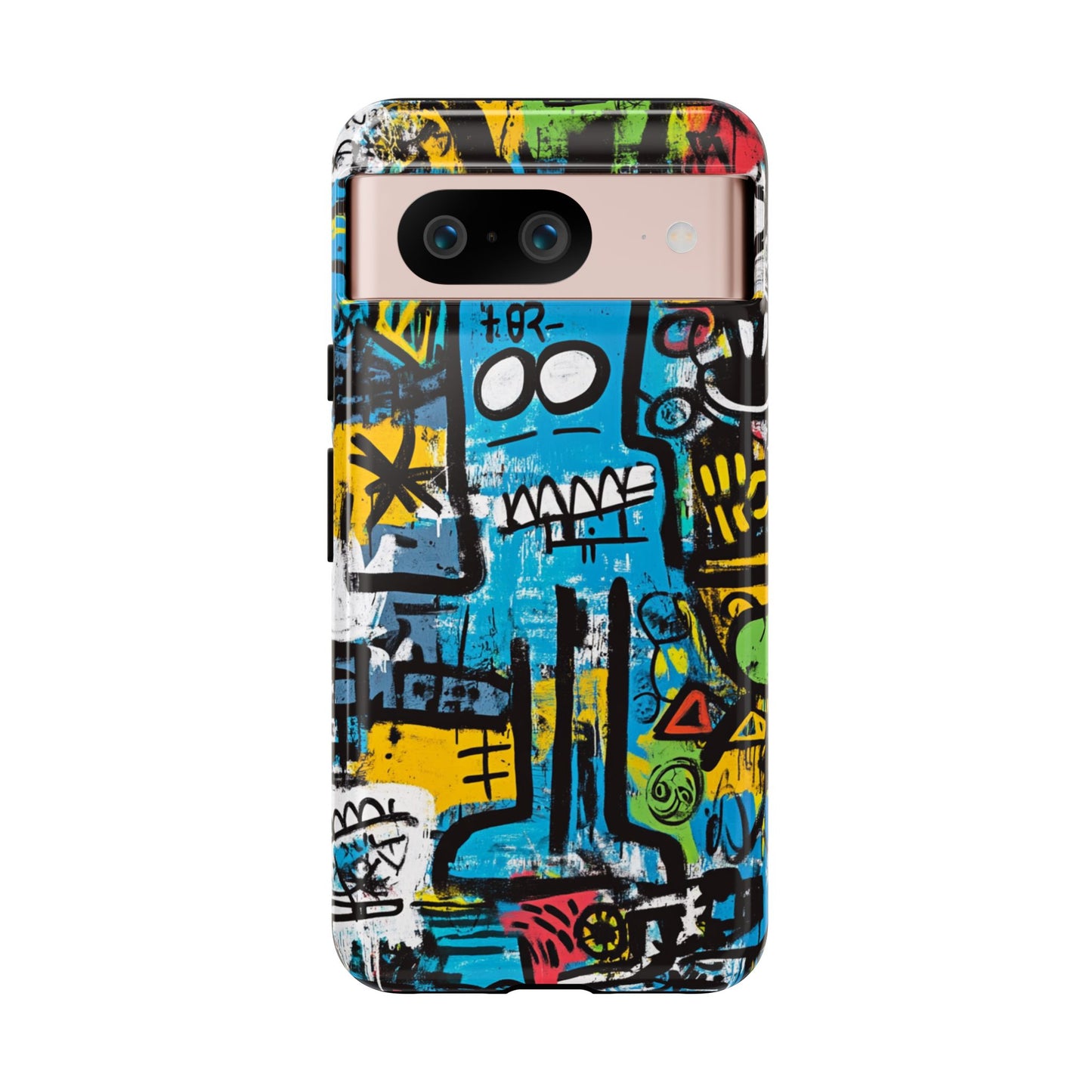 Basquiat Design Phone Case – Unique Street Art Protector - iPhone, Samsung & Google Pixel Cover - Artistic Painting Case,  Art Lover Gift