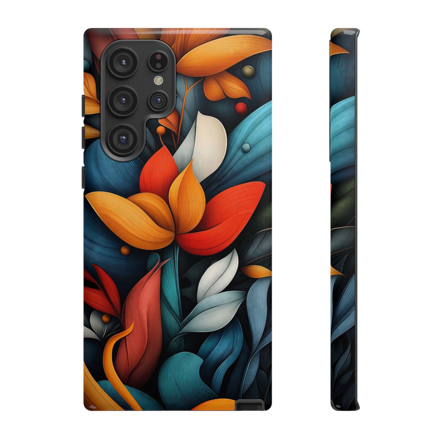 Velvet Bloom – Elegant Floral Art Phone Case for iPhone, Pixel & Samsung