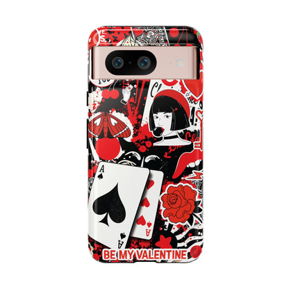 Bold Red & Black Ace Card Phone Case