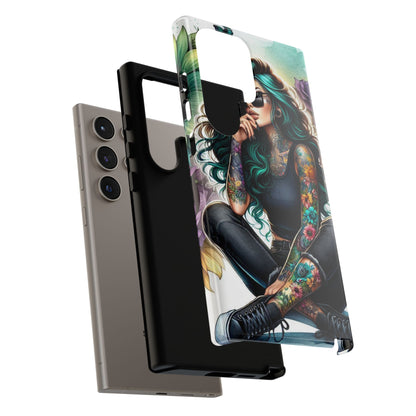 Urban Wildflower – Edgy Tattooed Beauty Mobile Cover