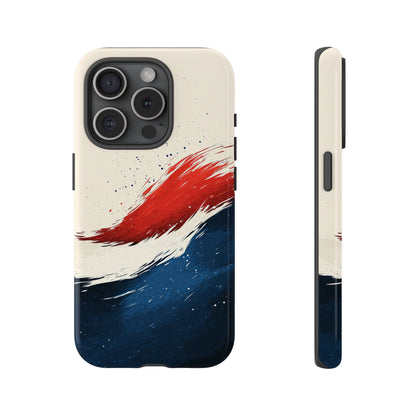 Crimson Tide – Artistic Brushstroke Abstract Case for iPhone, Google Pixel, Samsung