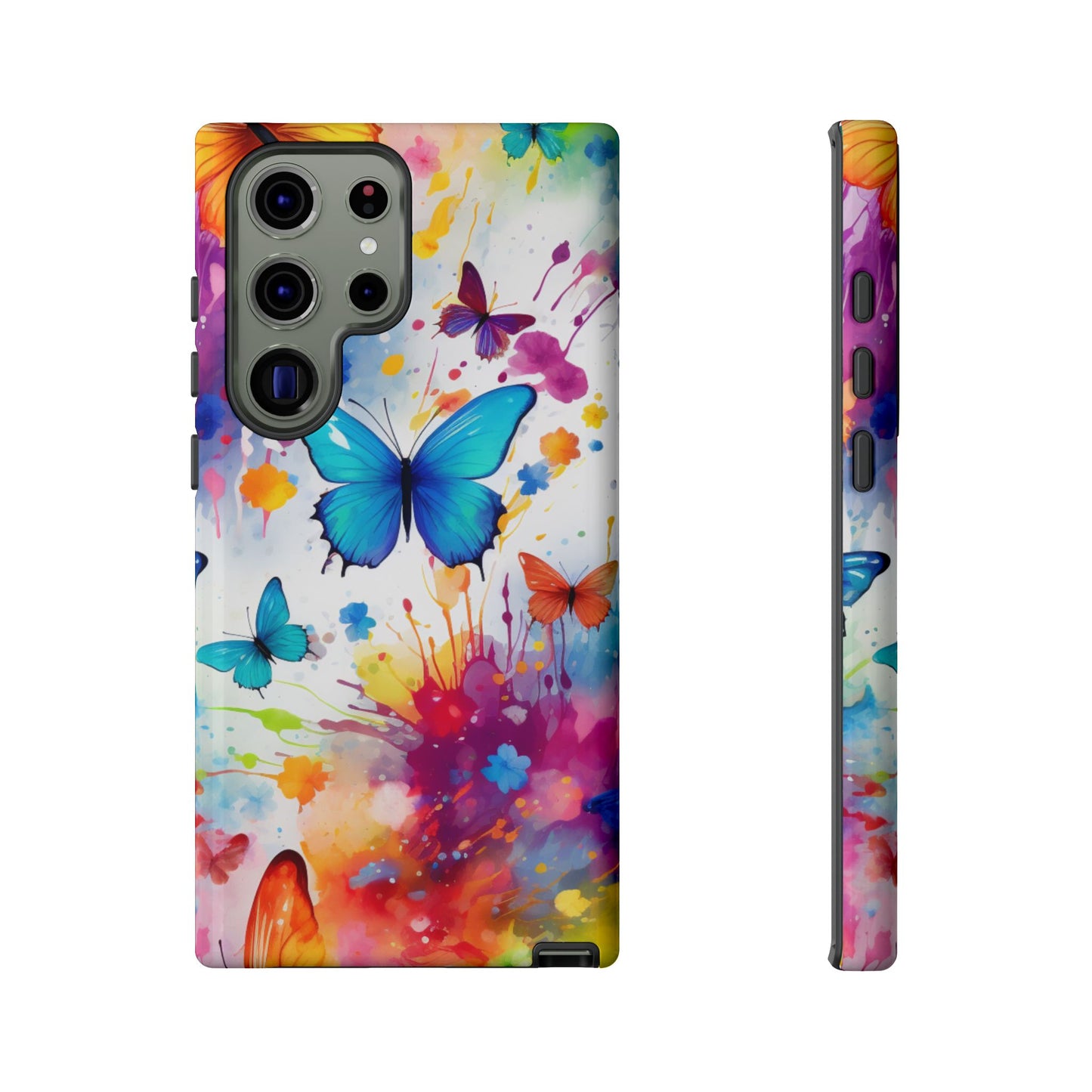 Vibrant Watercolor Butterfly Mobile Case