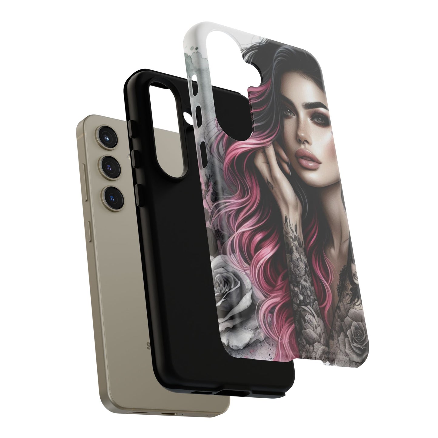 Tattooed Elegance – Gothic Art Mobile Cover