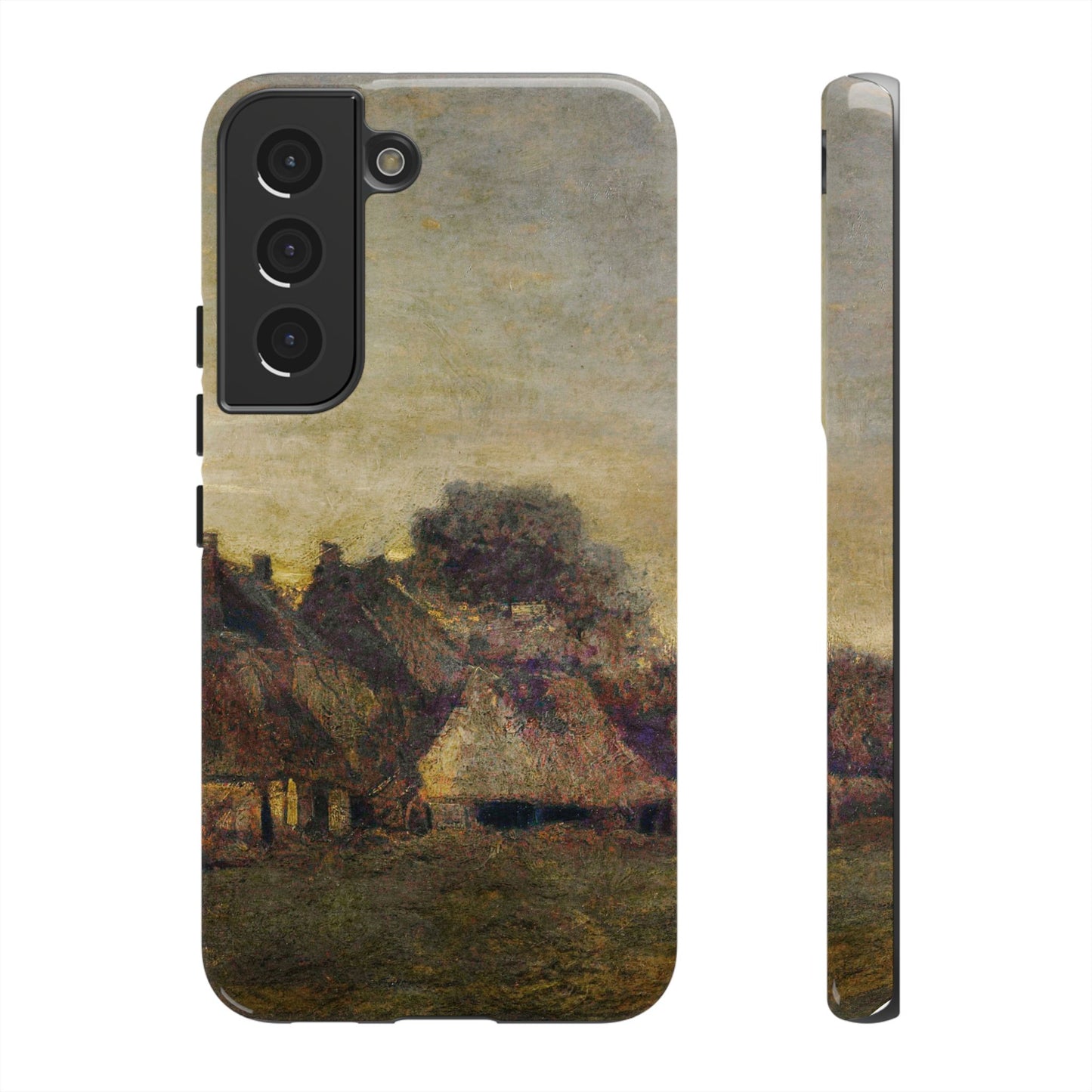 Van Gogh Village Painting Phone Case - iPhone, Samsung, Pixel - Artistic Starry Night Cover, Gift for Art Lovers