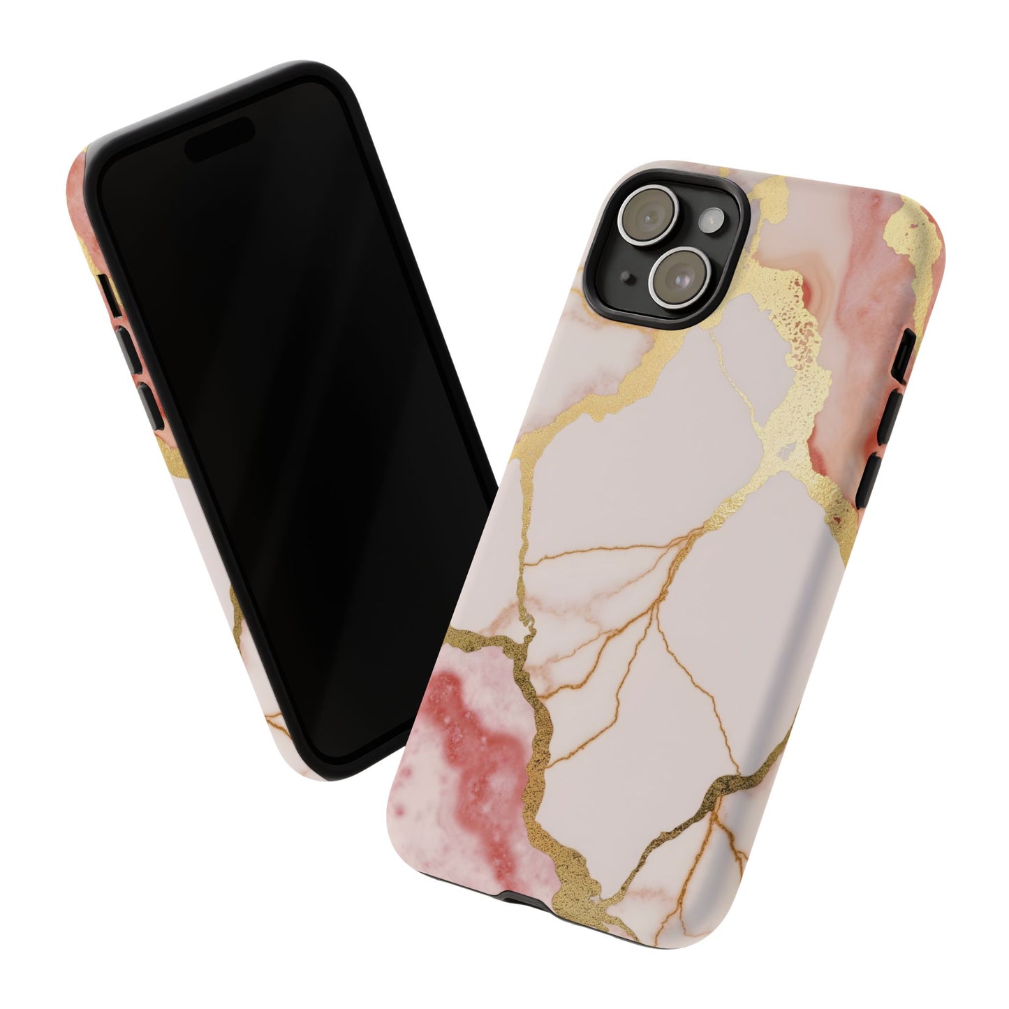 Beautiful Pink Minimal Marble Case Design