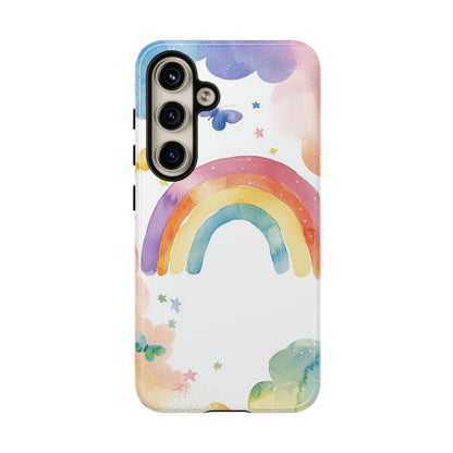 Rainbow Whimsy Watercolor Phone Case for iPhone, google Pixel & Samsung