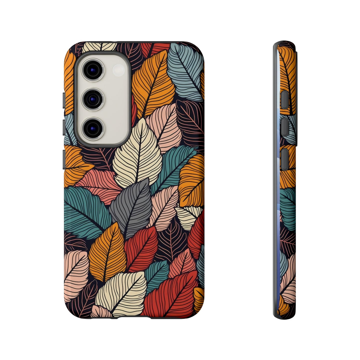 Colorful Abstract Leaves Pattern Design