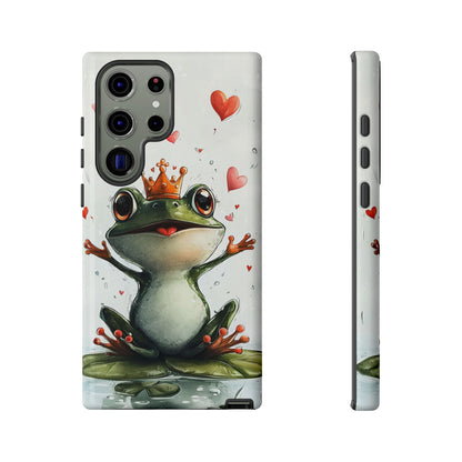 Happy Frog King Phone Case – Cute Anime Aesthetic for iPhone, Google Pixel & Samsung
