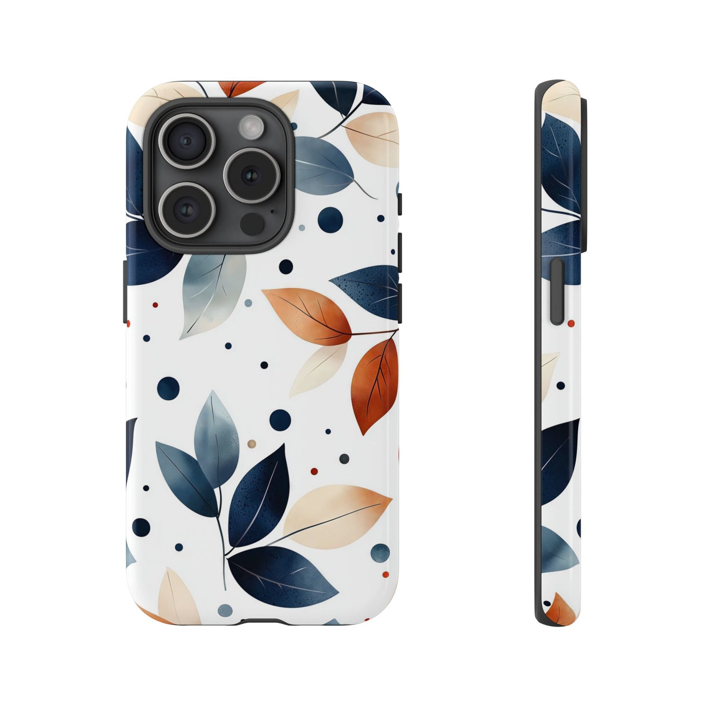 Autumn Breeze Leaf Pattern Phone Case | Elegant Botanical Design for iPhone, Samsung & Google Pixel