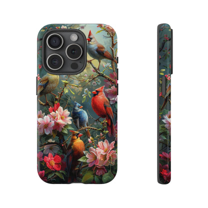 Floral Birds Phone Case – Cute & Protective Cover for iPhone, Samsung & Google Pixel