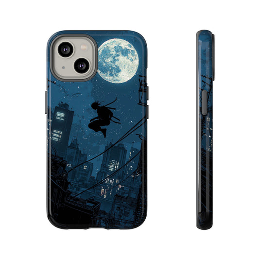 Moonlit Shadows: The Silent Ninja Phone Case for iPhone, Samsung & Pixel