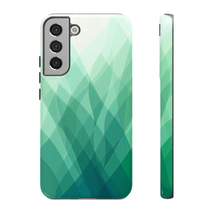 Verdant Flow – Abstract Green Wave Phone Case for iPhone, Samsung & Pixel