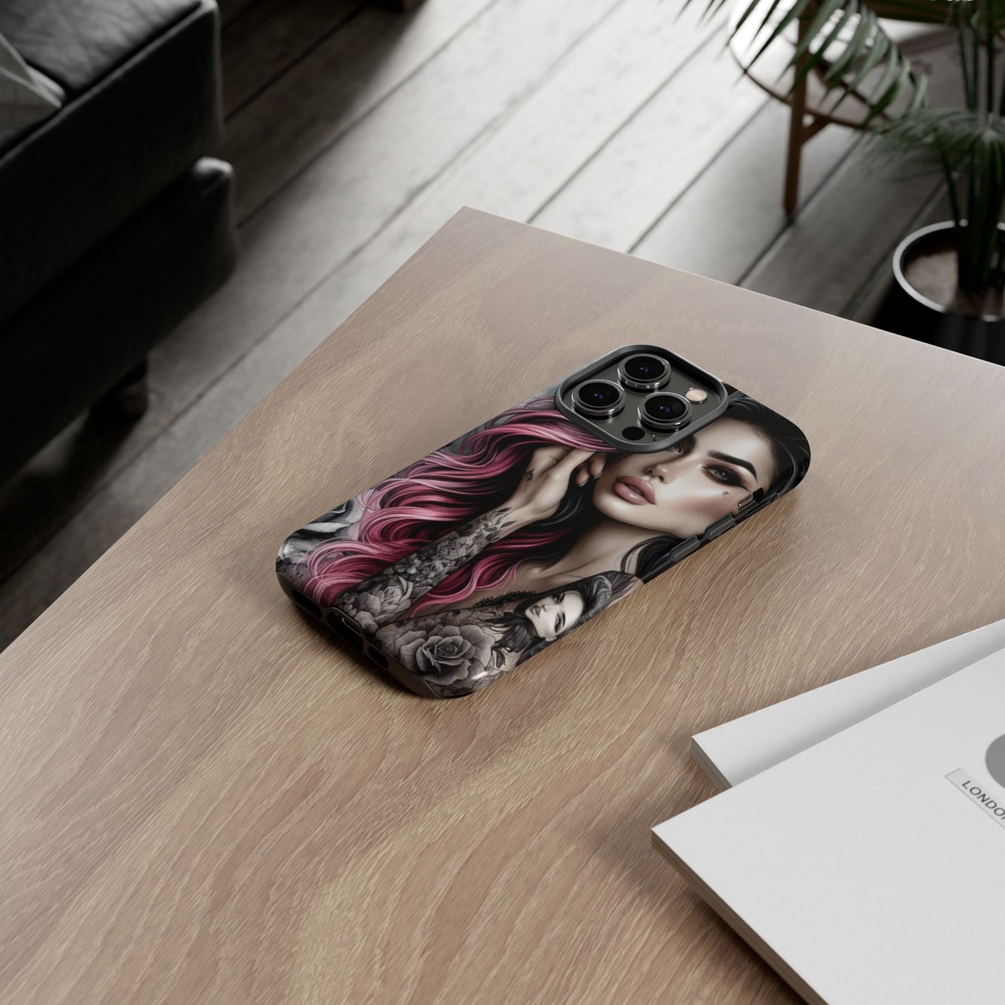 Tattooed Elegance – Gothic Art Mobile Cover