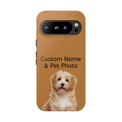 Personalized Custom Pet Phone Case – Add Your Name, Pet Photo or Any Text– Unique Gift for iPhone, Samsung  & Google Pixel – Protective & Stylish Cover"