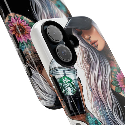 Tattooed Coffee Queen – Edgy Urban Aesthetic Mobile Cover