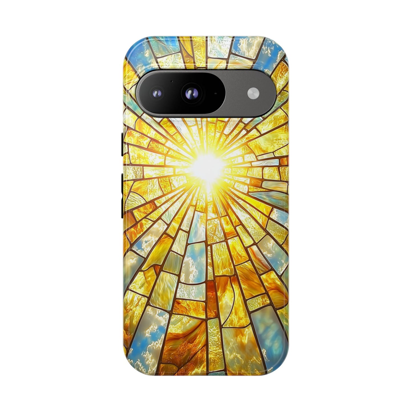 Heavenly Light – Radiant Sunburst Phone Case for iPhone, Samsung & Pixel