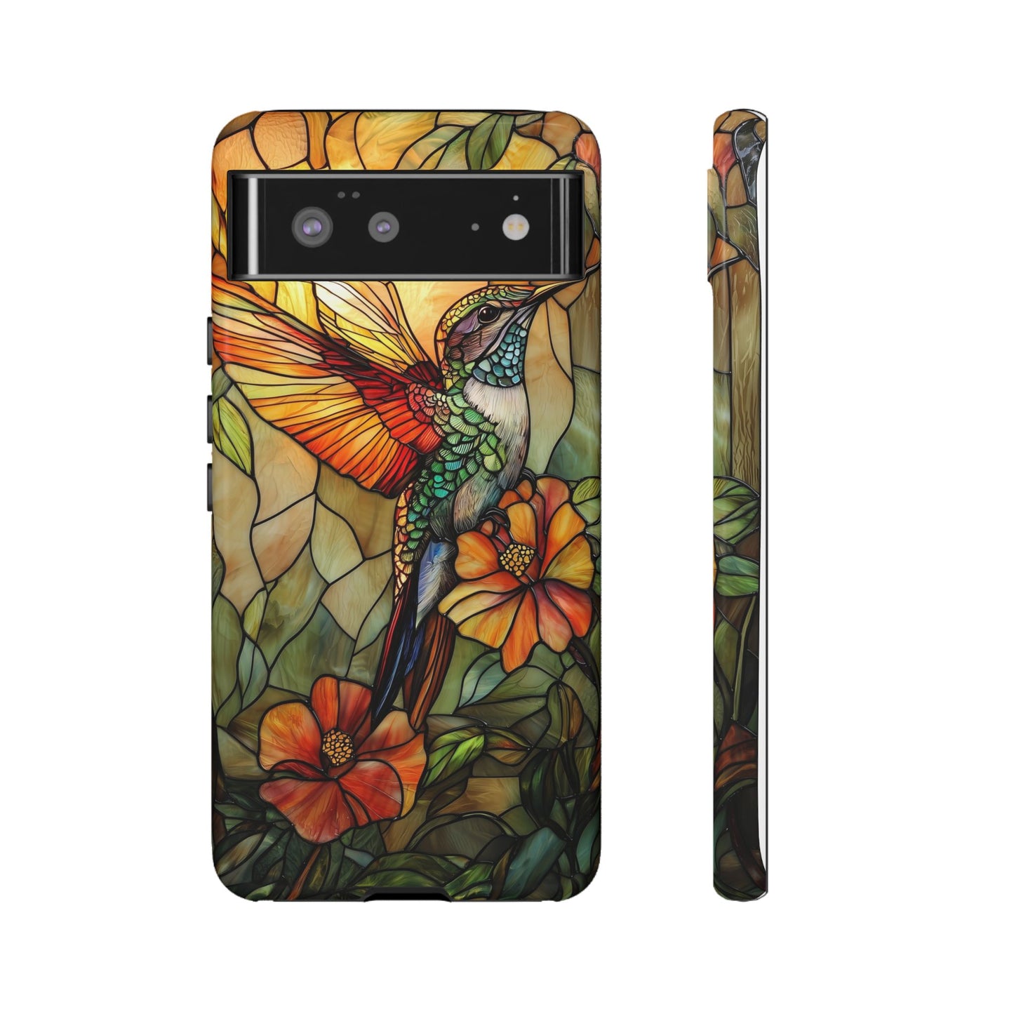 Whispers in Flight – Mosaic Hummingbird Phone Case for iPhone, Samsung & Pixel