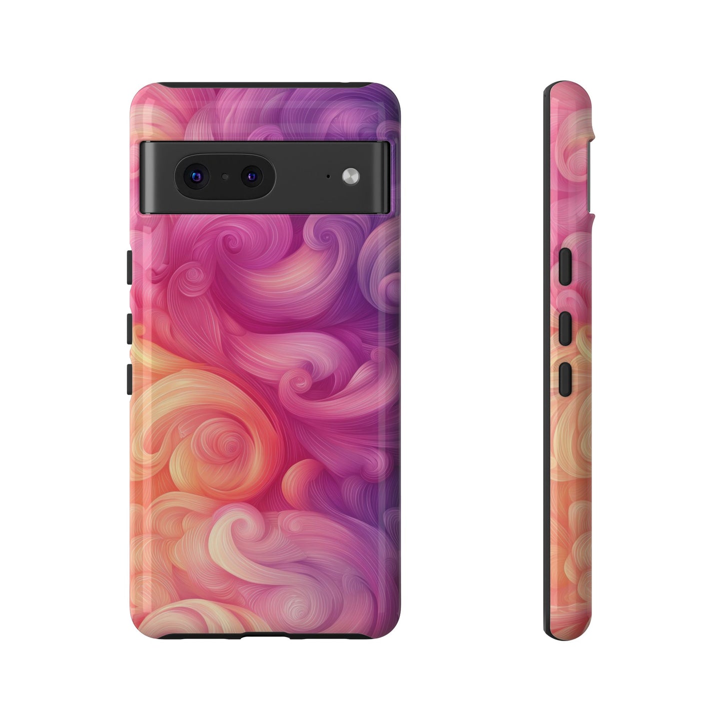 Cotton Candy Swirl Watercolor Phone Case for iPhone, google Pixel & Samsung