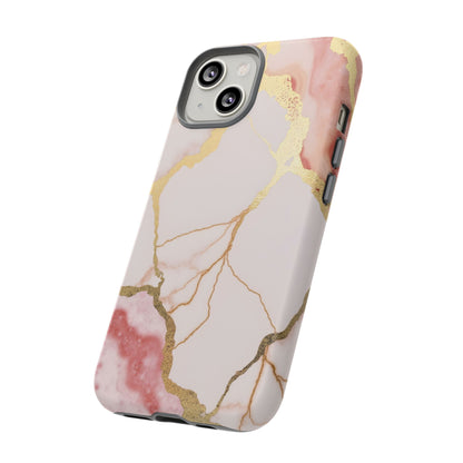 Beautiful Pink Minimal Marble Case Design