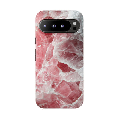 Rose Quartz Crystal Phone Case for iPhone, Samsung & Google Pixel