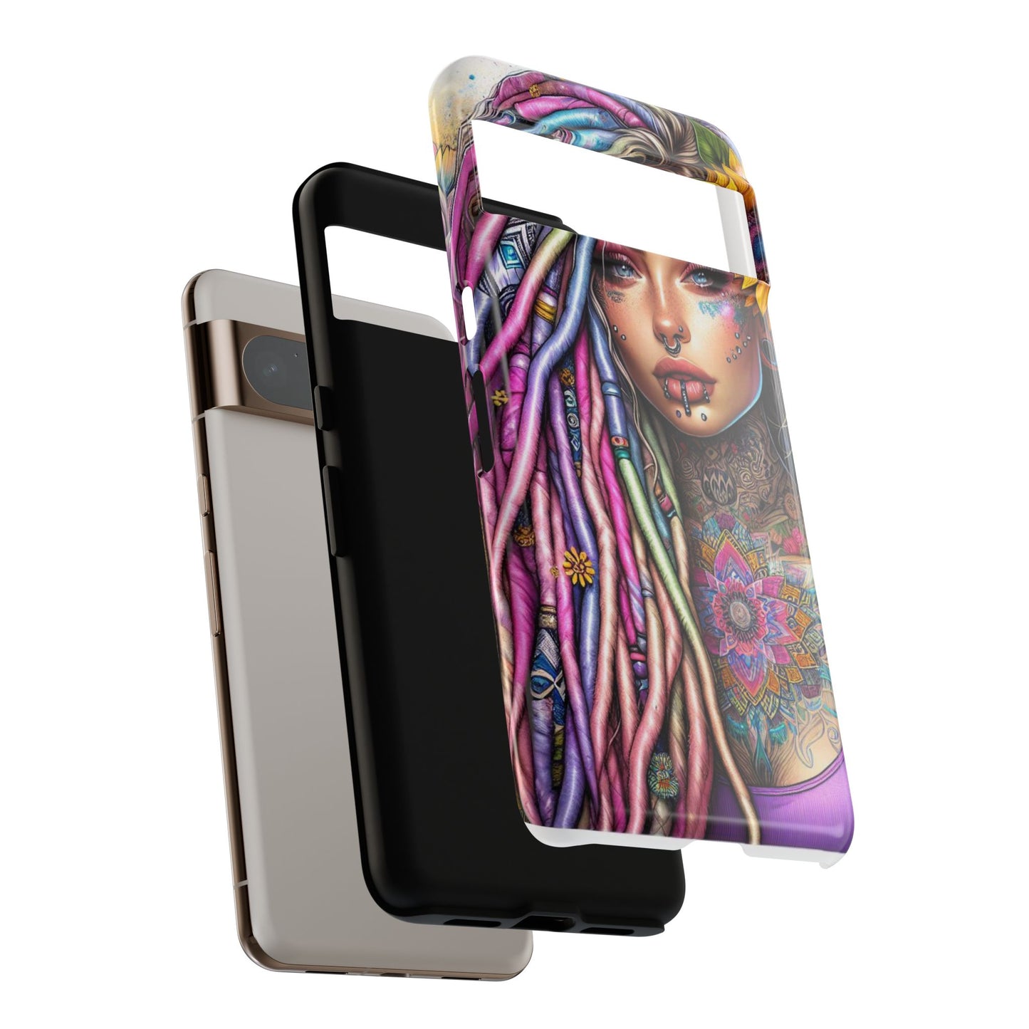 Boho Mandala Goddess – Ethereal Tattoo Art Mobile Cover
