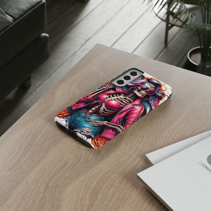 Neon Bones – Retro Skeleton & Vibrant Punk Aesthetic Mobile Cover