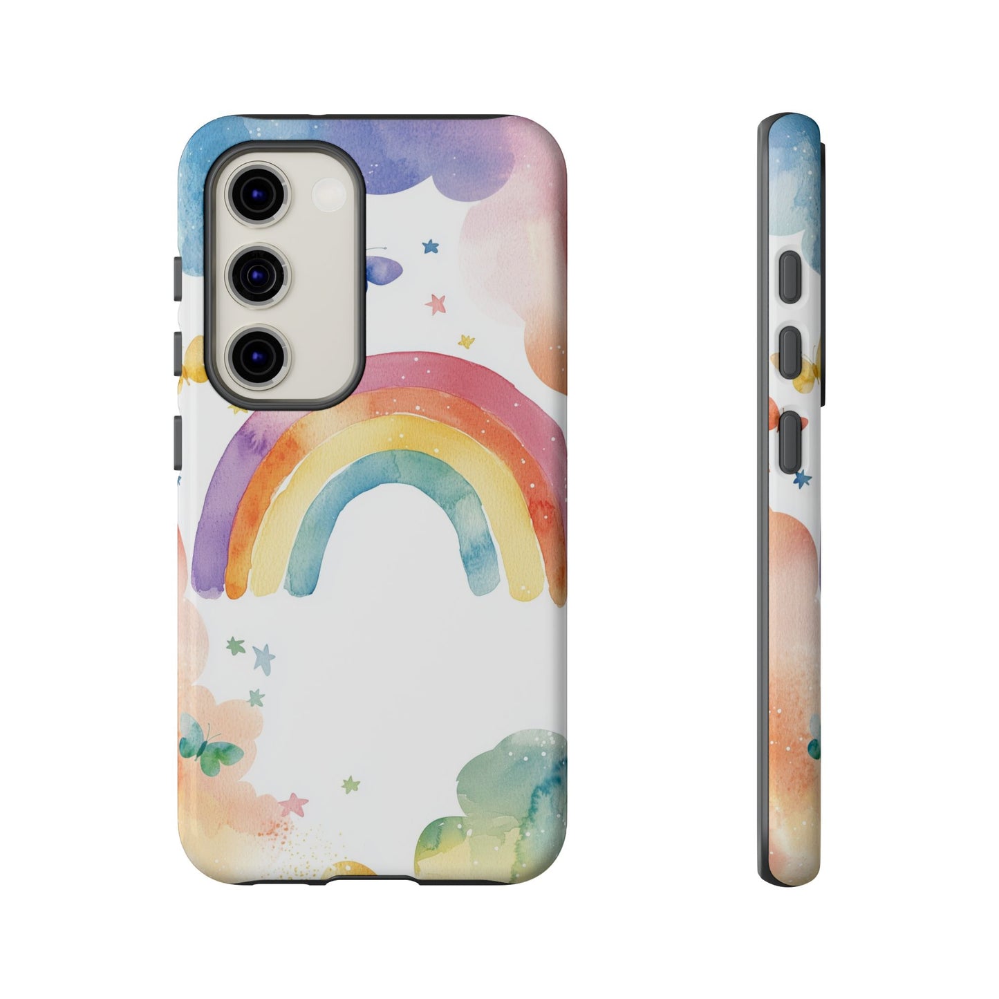 Rainbow Whimsy Watercolor Phone Case for iPhone, google Pixel & Samsung