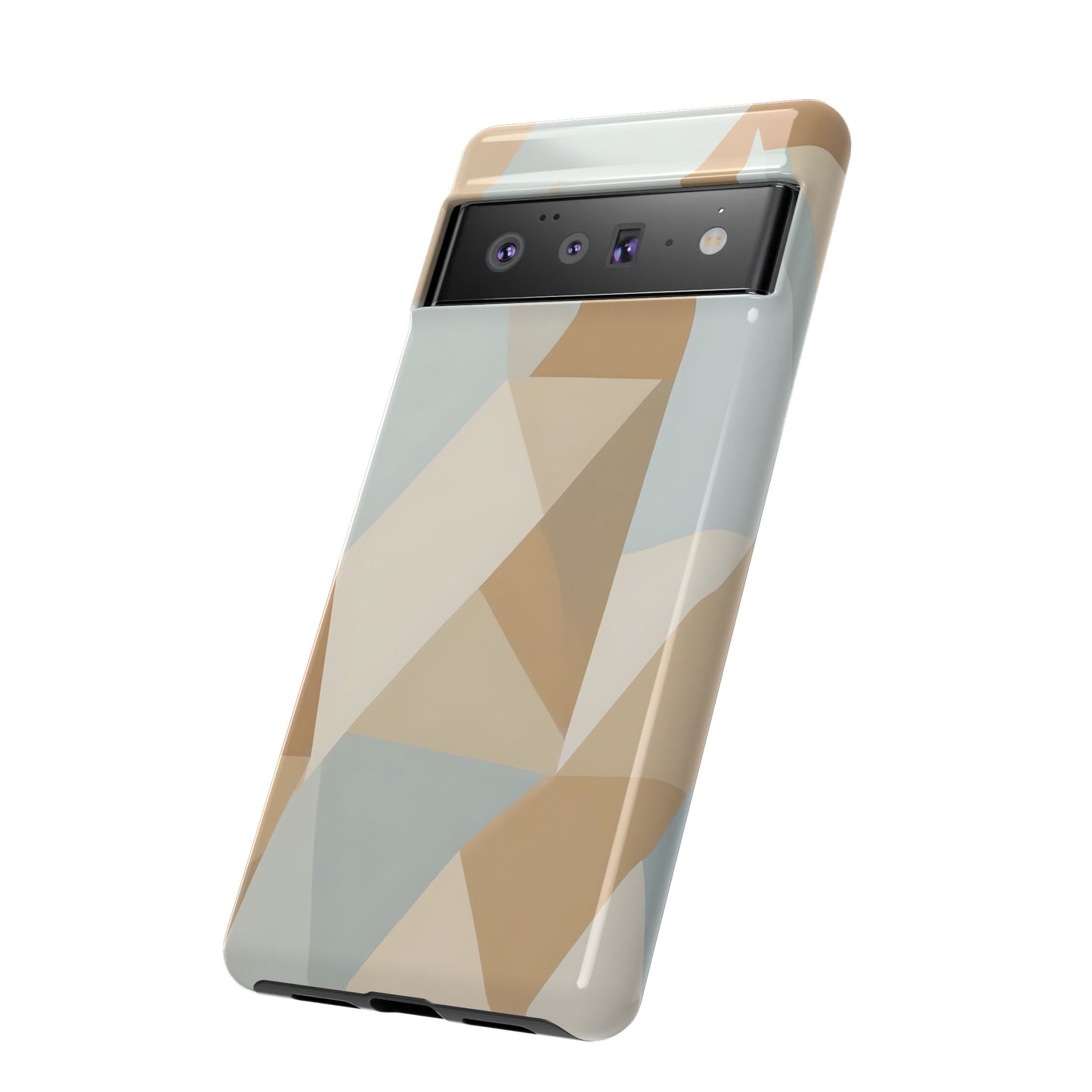 Neutral Geometrical Triangular Abstract Pattern