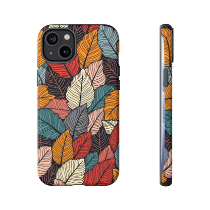 Colorful Abstract Leaves Pattern Design