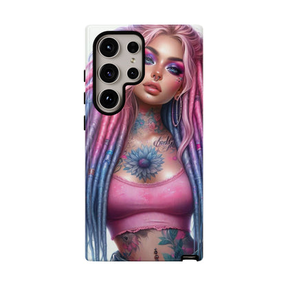 Boho Dream – Vibrant Dreadlocks & Floral Ink Mobile Cover