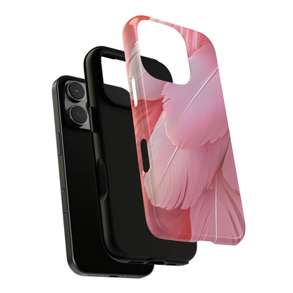 Blush Flamingo Feather Phone Case for iPhone, Samsung & Google Pixel