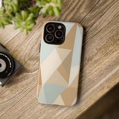 Neutral Geometrical Triangular Abstract Pattern