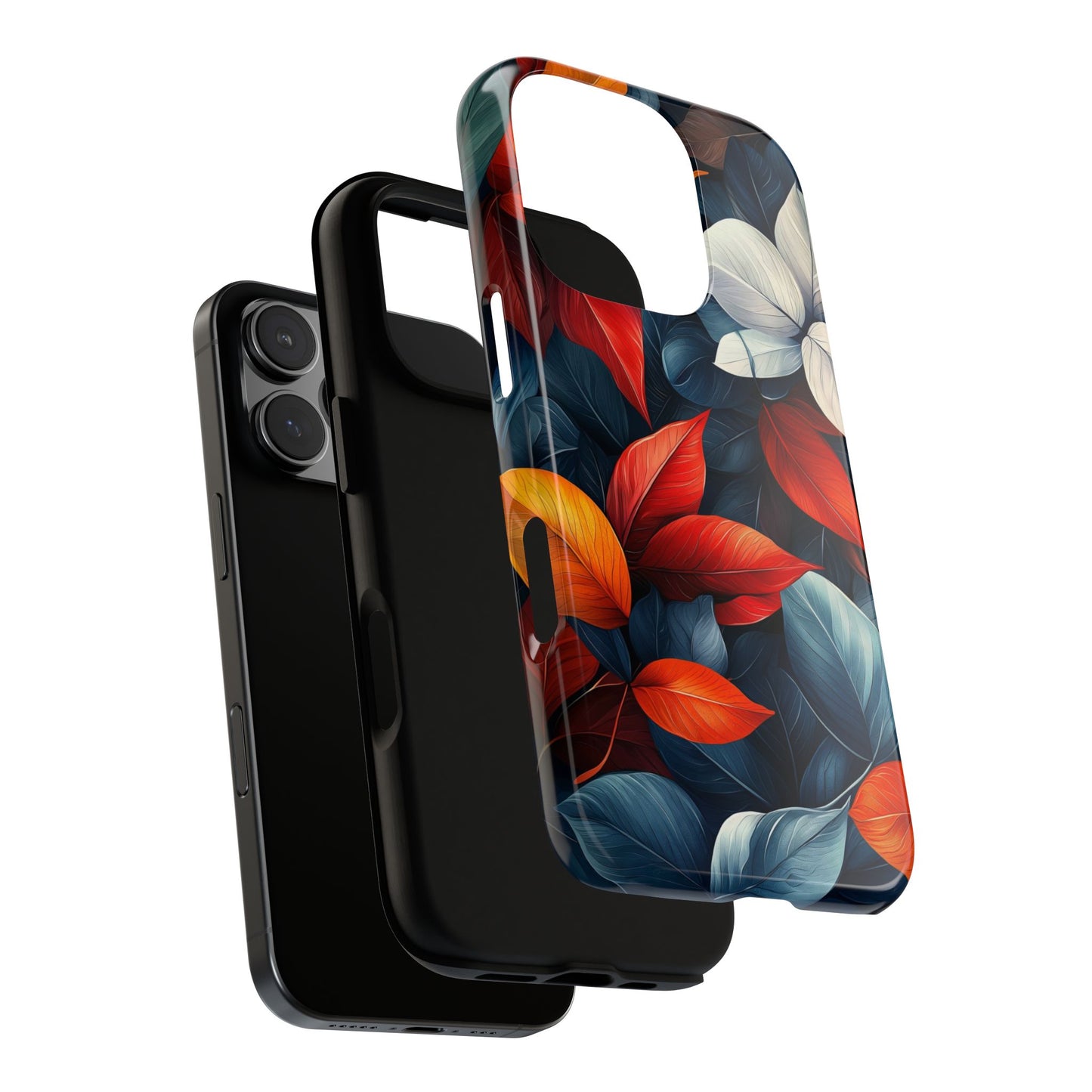 Autumn Midnight Leaves | Luxe Floral Phone Case for iPhone, Pixel & Samsung