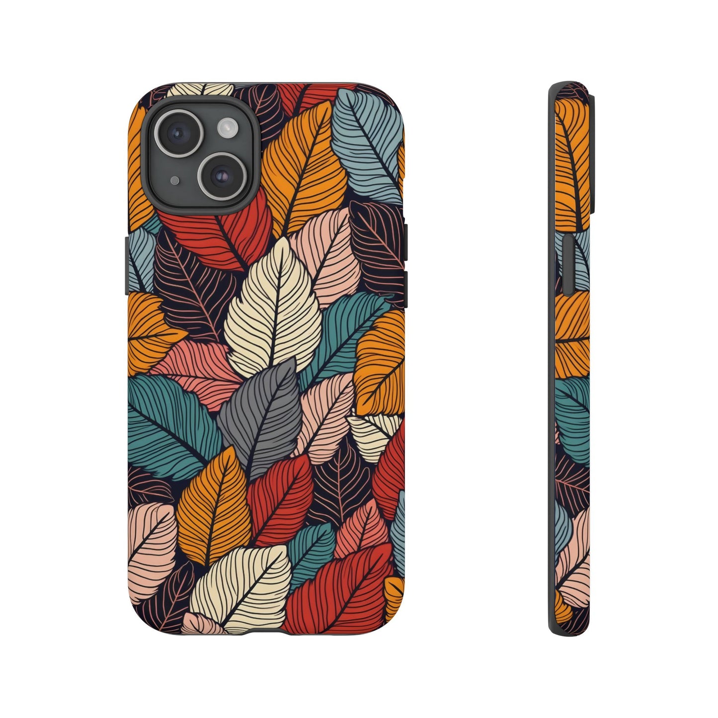 Colorful Abstract Leaves Pattern Design