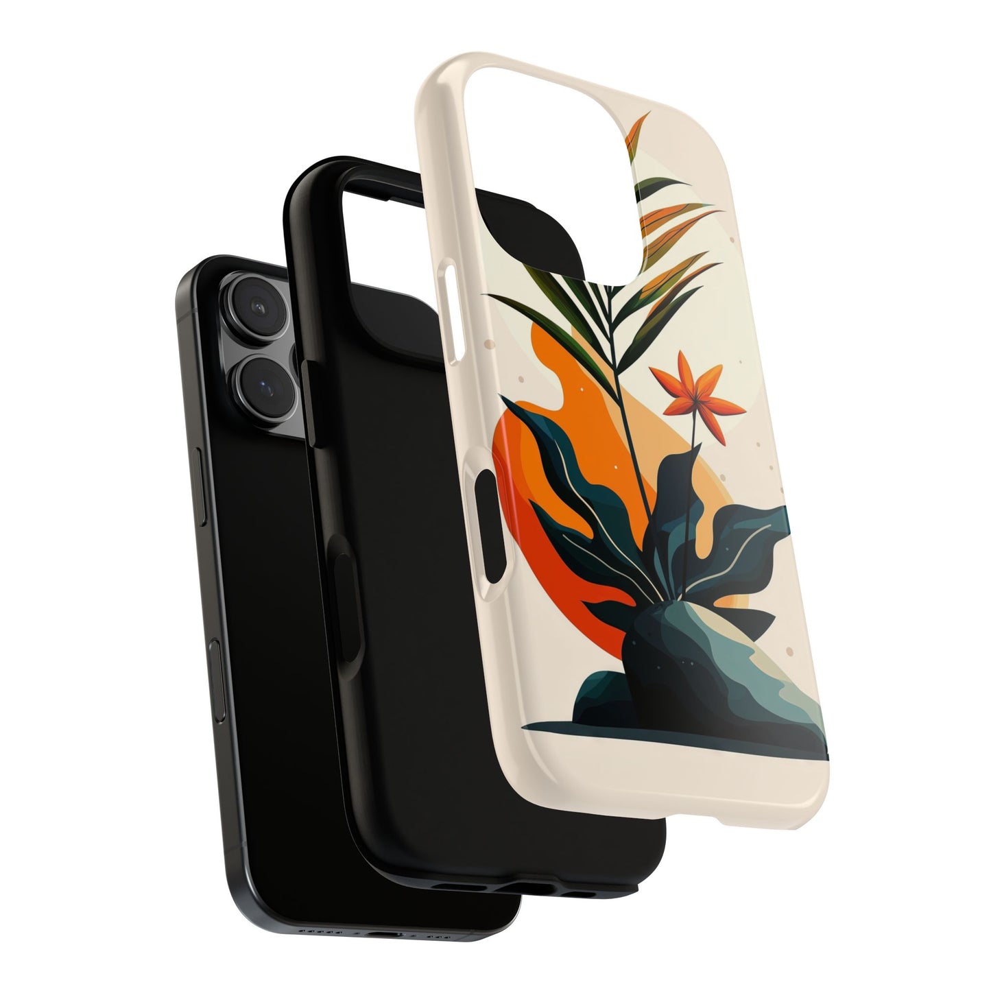 Tropical Bloom – Minimalist Nature Phone Case for iPhone, Samsung & Pixel