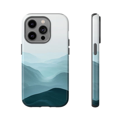 Tranquil Terrain – Misty Abstract Landscape Case for iPhone, Samsung & Pixel