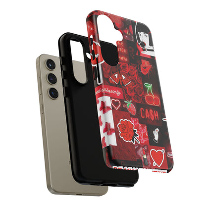 Red Pop Art Neon Vibes Phone Case
