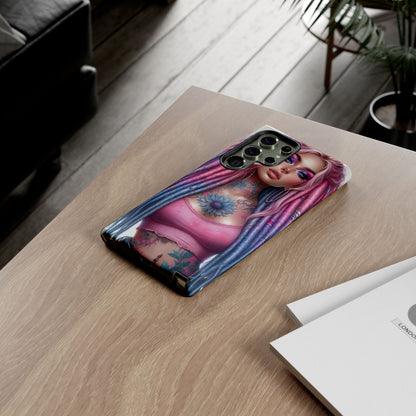 Boho Dream – Vibrant Dreadlocks & Floral Ink Mobile Cover