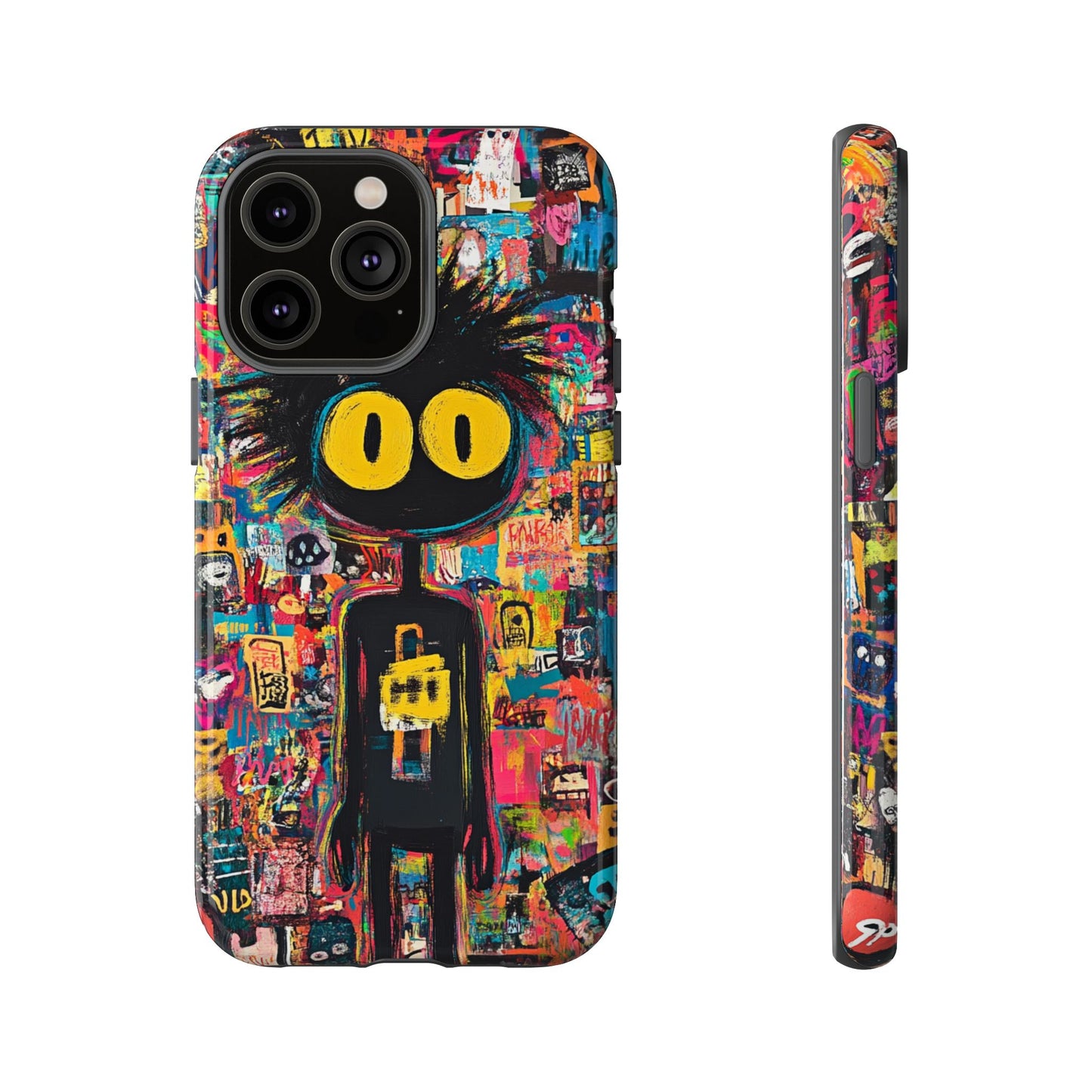Urban Art iPhone Case – Basquiat Graffiti Style Cover - iPhone, Samsung & Google Pixel Cover - Artistic Painting Case,  Art Lover Gift