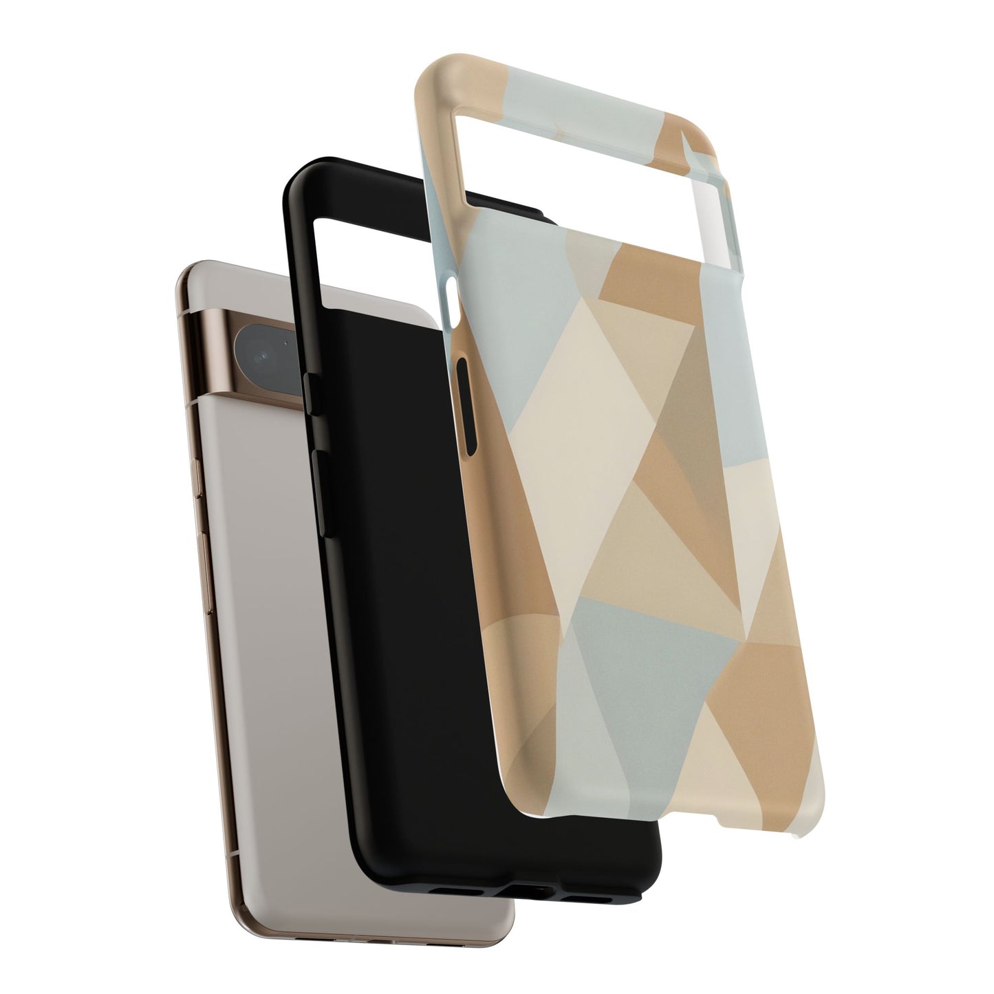 Neutral Geometrical Triangular Abstract Pattern