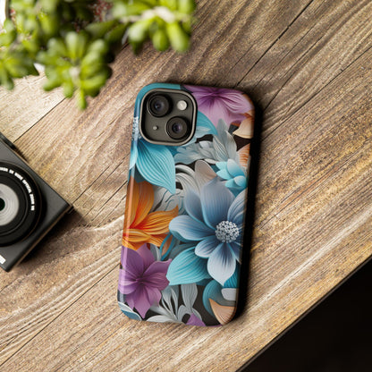 Elegant 3D Floral Bloom Mobile Case – Vivid & Artistic