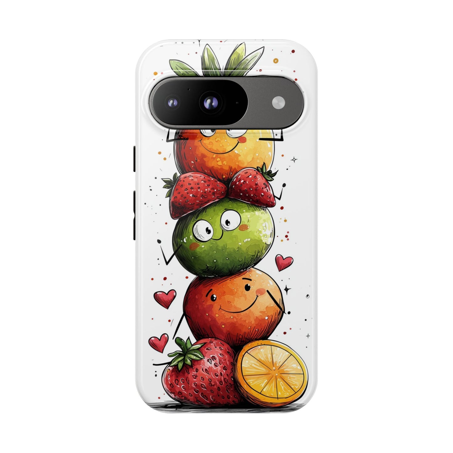 Cute Fruit Stack Phone Case – Fun & Playful Anime Art for iPhone, Google Pixel & Samsung