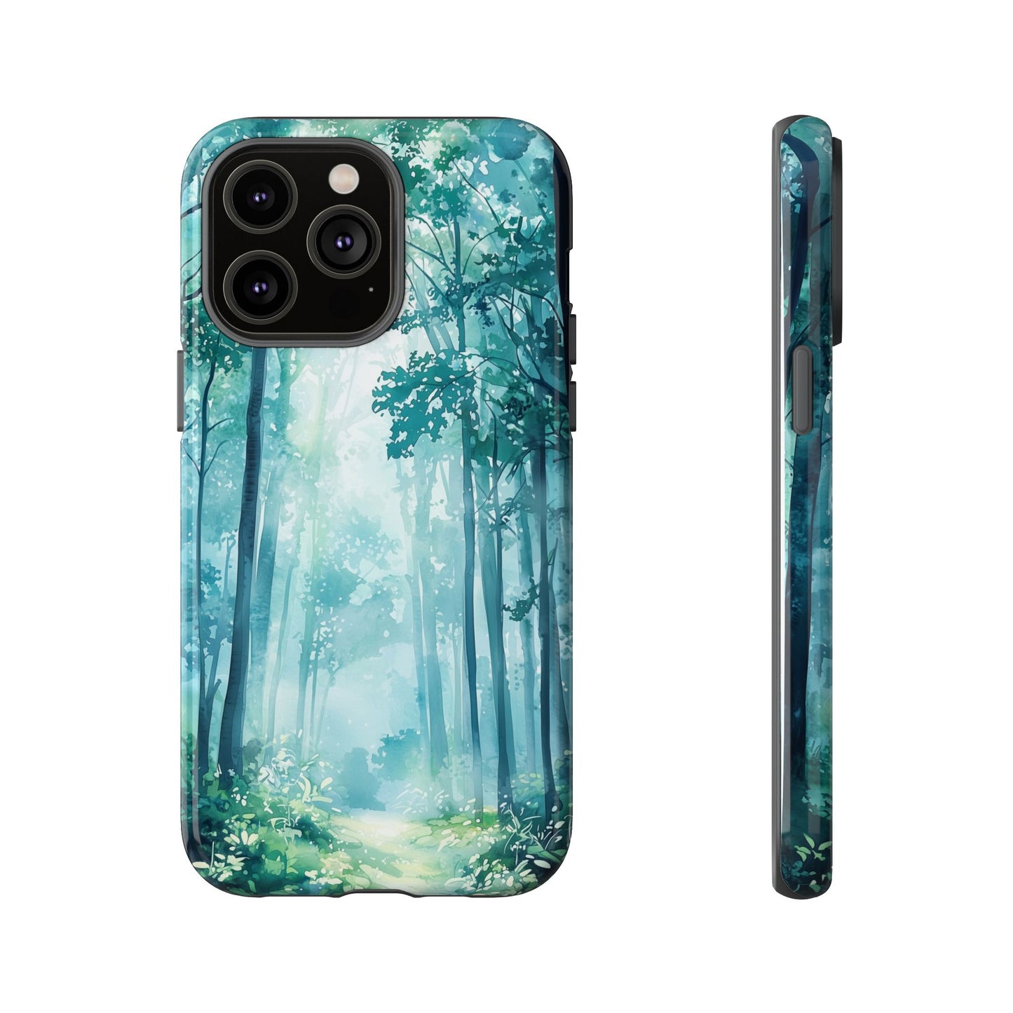 Enchanted Forest Dreamscape Watercolor Phone Case for iPhone, google Pixel & Samsung