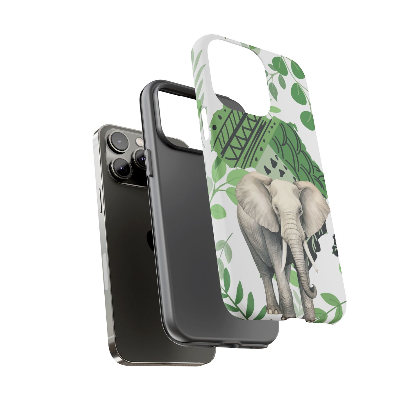 Tropical Elephant Mobile Cover – Nature-Inspired Boho Art