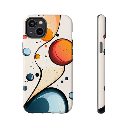 Solar Drift – Abstract Orbital Phone Case for iPhone, Samsung & Pixel